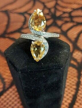 NWT Brazilian Citrine 2.75 CTW Sterling Silver Ring Size 9